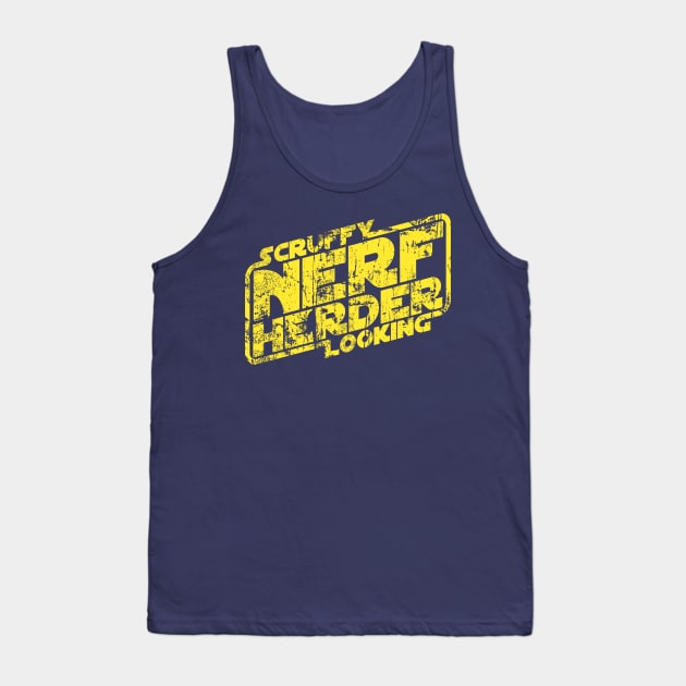 Scruffy looking nerf herder distressed Tank Top by synaptyx